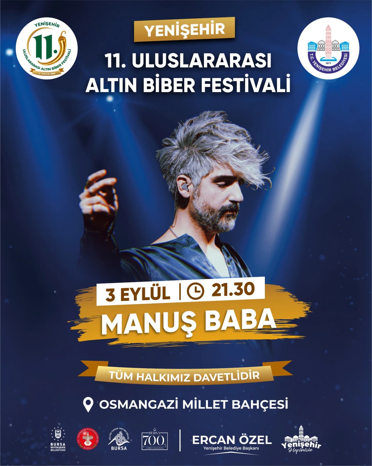 11. ULUSLARARASI ALTINBİBER FESTİVALİ MANUŞ BABA KONSERİ